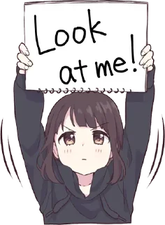 😚-Menhera chan, Telegram Sticker