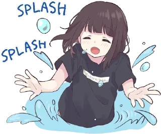 💦-Menhera chan, Telegram Sticker