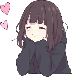 😊-Menhera chan, Telegram Sticker