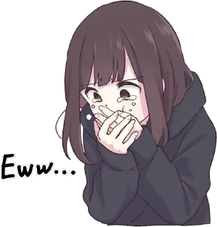 🤢-Menhera chan, Telegram Sticker