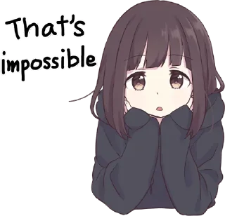 🙁-Menhera chan, Telegram Sticker