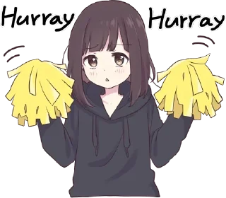 😌-Menhera chan, Telegram Sticker