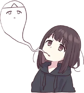 👻-Menhera chan, Telegram Sticker