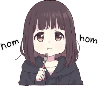 🍽-Menhera chan, Telegram Sticker