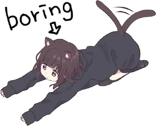 😖-Menhera chan, Telegram Sticker