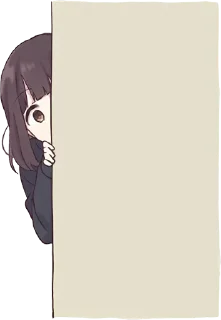 👀-Menhera chan, Telegram Sticker