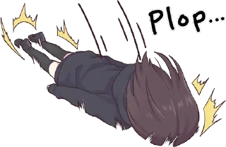 😖-Menhera chan, Telegram Sticker