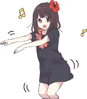 🎶-Menhera chan, Telegram Sticker