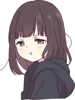 😒-Menhera chan, Telegram Sticker
