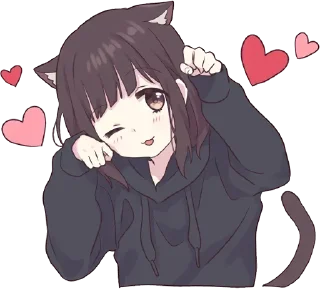☺️-Menhera chan, Telegram Sticker