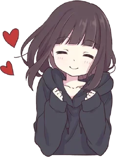 ☺️-Menhera chan, Telegram Sticker