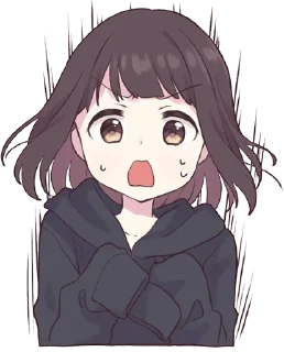 😦-Menhera chan, Telegram Sticker