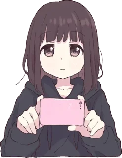 📷-Menhera chan, Telegram Sticker
