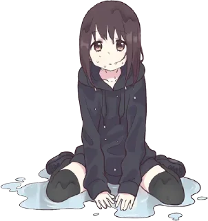 💦-Menhera chan, Telegram Sticker