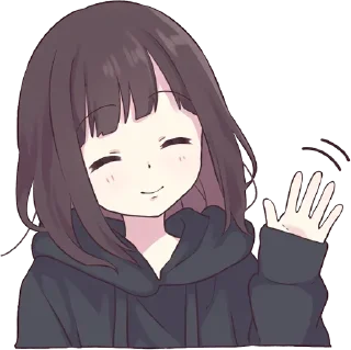 👋-Menhera chan, Telegram Sticker