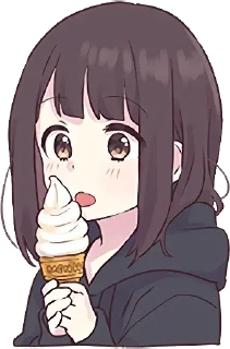 🍦-Menhera chan, Telegram Sticker