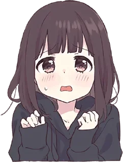 😟-Menhera chan, Telegram Sticker