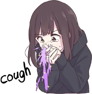 🤮-Menhera chan, Telegram Sticker
