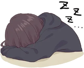 😴-Menhera chan, Telegram Sticker