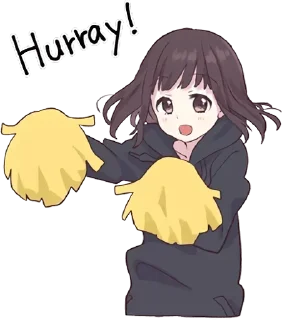 🙌-Menhera chan, Telegram Sticker