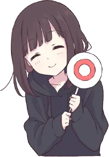 😌-Menhera chan, Telegram Sticker