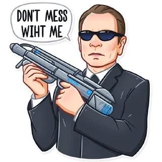 😠-Men in Black, Telegram Sticker