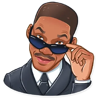 😊-Men in Black, Telegram Sticker