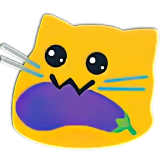 🍆-Meow Pack, Telegram Sticker