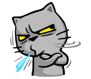 😏-meow zhua zhua @noustiker, Telegram Sticker