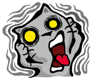 🥴-meow zhua zhua @noustiker, Telegram Sticker