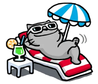😎-meow zhua zhua @noustiker, Telegram Sticker