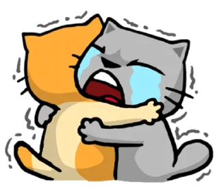 😭-meow zhua zhua @noustiker, Telegram Sticker