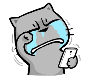😭-meow zhua zhua @noustiker, Telegram Sticker