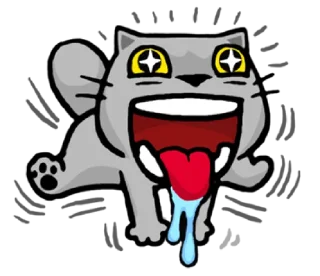 🤩-meow zhua zhua @noustiker, Telegram Sticker