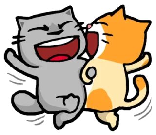 😆-meow zhua zhua @noustiker, Telegram Sticker