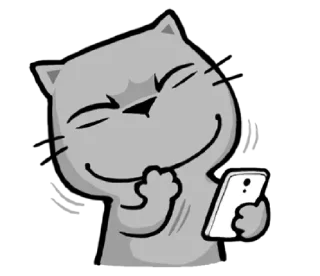🤭-meow zhua zhua @noustiker, Telegram Sticker