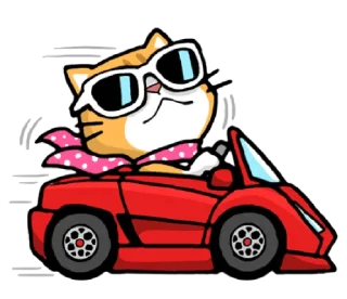 🚗-meow zhua zhua @noustiker, Telegram Sticker