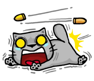 😨-meow zhua zhua @noustiker, Telegram Sticker