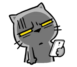😶-meow zhua zhua @noustiker, Telegram Sticker