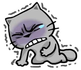 😭-meow zhua zhua @noustiker, Telegram Sticker