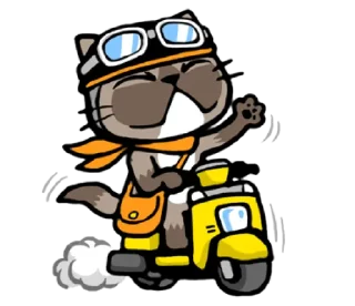 🛵-meow zhua zhua @noustiker, Telegram Sticker