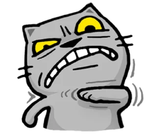 😠-meow zhua zhua @noustiker, Telegram Sticker