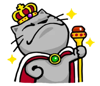 🤴-meow zhua zhua @noustiker, Telegram Sticker