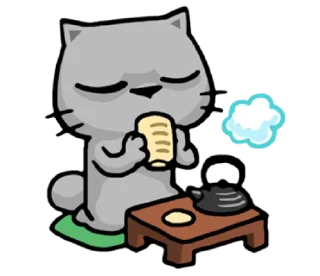 ☕-meow zhua zhua @noustiker, Telegram Sticker