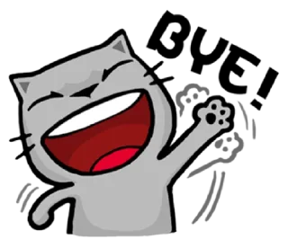 👋-meow zhua zhua @noustiker, Telegram Sticker