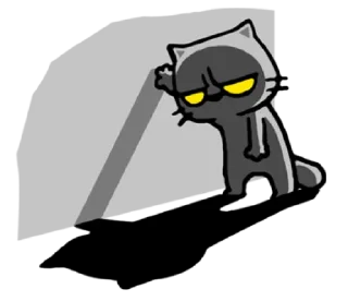 😶-meow zhua zhua @noustiker, Telegram Sticker