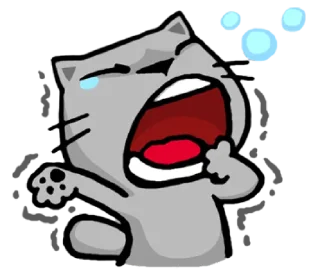 😴-meow zhua zhua @noustiker, Telegram Sticker