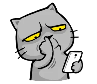 😏-meow zhua zhua @noustiker, Telegram Sticker