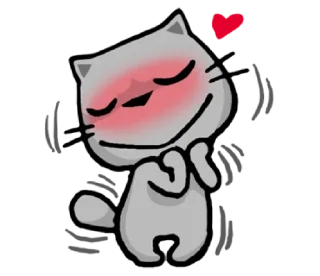 🥰-meow zhua zhua @noustiker, Telegram Sticker