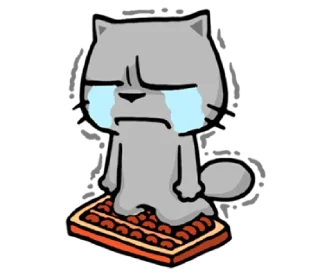 😭-meow zhua zhua @noustiker, Telegram Sticker